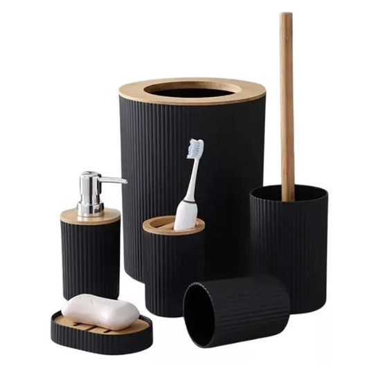 Set de Accesorios de Baño 6 Piezas – ¡Transforma tu Baño con Estilo y Funcionalidad!